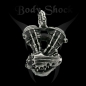 Preview: Edelstahlanhänger - Motorblock