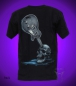 Preview: Black Glow T-Shirt - Skelett mit Gitarre T-Shirt