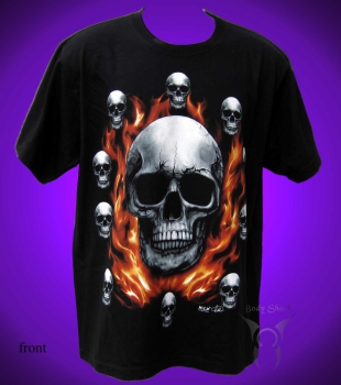 Black T-Shirt - Totenköpfe