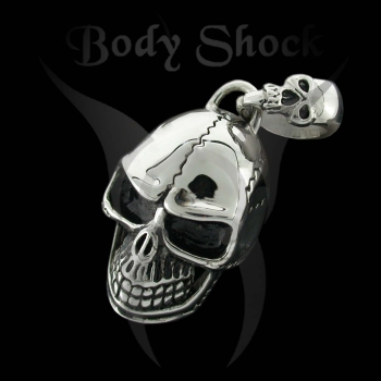 Edelstahlanhänger - Totenkopf