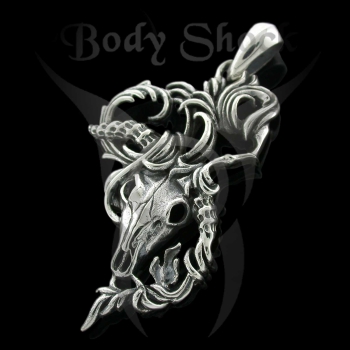 Silberanhänger - Longhornschädel