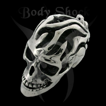 Edelstahlanhänger - Totenkopf