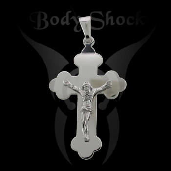 Silberanhänger - Kreuz mit Jesus