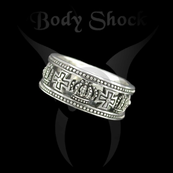 Silberring - Kronenbandring
