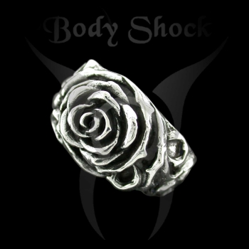 Silberring - mit Rose