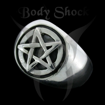 Silberring - Pentagramm