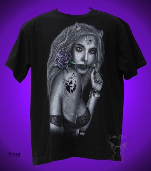 Black T-Shirt - Frau