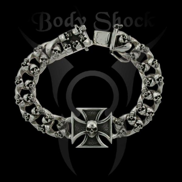 Silberarmband - Eisernes Kreuz Armband