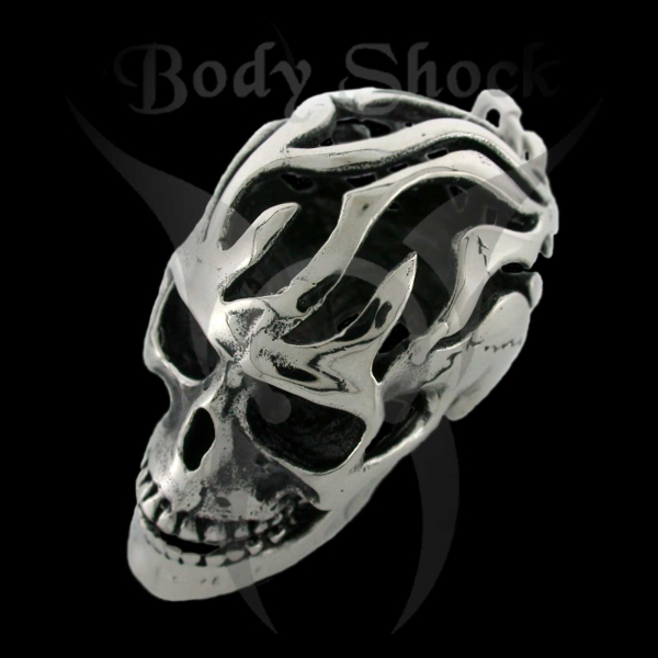 Edelstahlanhänger - Totenkopf