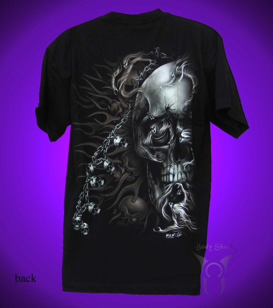 Black Glow T-Shirt - Totenkopf T-Shirt