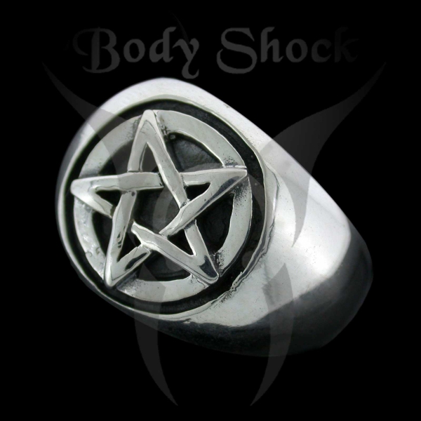 Silberring - Pentagramm